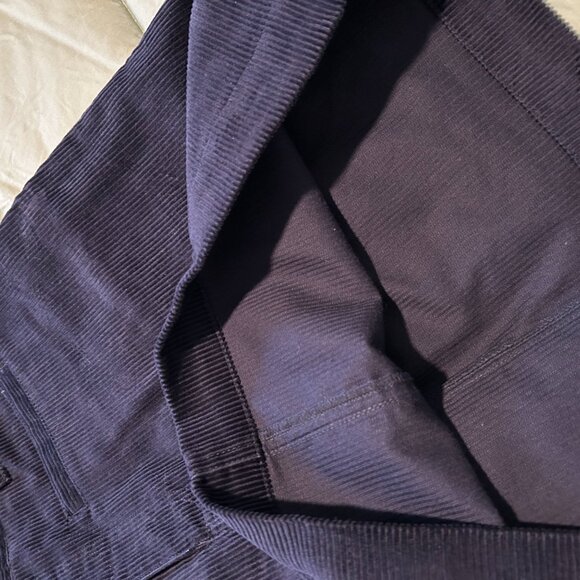 Talbots - indigo blue corduroy skirt - Picture 6 of 8